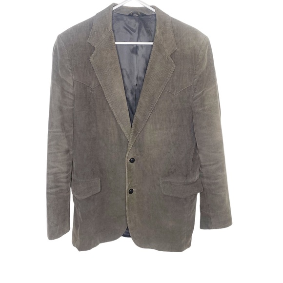 Vintage Sheplers corduroy western blazer elbow patches - Picture 2 of 6